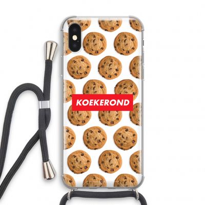 Koekerond: iPhone XS Transparant Hoesje met koord