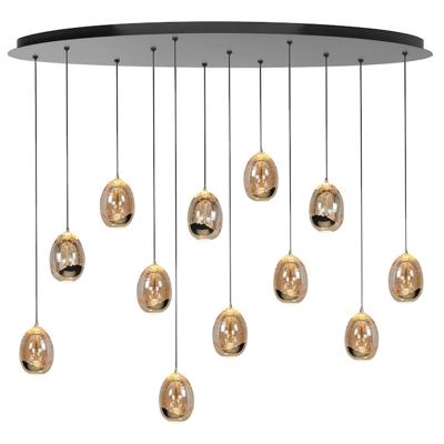 Hanglamp Egg goud 12 lichts