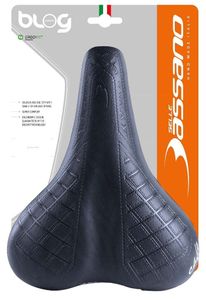 Selle Bassano Fietszadel cafe racer bobber voor heren - zwart