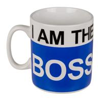 Koffiebeker - I am the boss - Groot formaat - 1000 ml - cadeau - mannen/vrouwen - De Baas