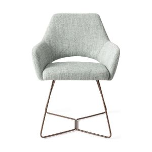 Jesper Home Yanai eetkamerstoel Soft Sage beehive rose