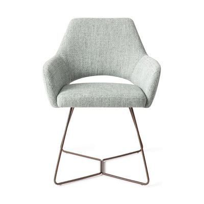 Jesper Home Yanai eetkamerstoel Soft Sage beehive rose