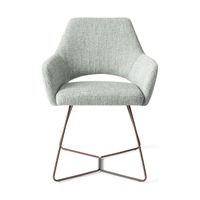 Jesper Home Yanai eetkamerstoel Soft Sage beehive rose