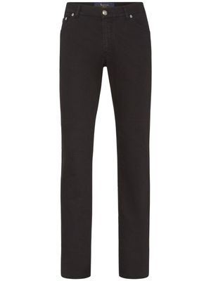 Billionaire jean droit à patch logo - Noir