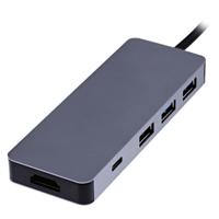 USB-HUB TNB iClick Grijs