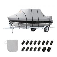 VEVOR T-Top boothoes, 609-670cm waterdichte trailerbare T-Top boothoes, 600D Marine Grade PU Oxford, met winddichte gespen, voor boten met middenconsole met T-top dak