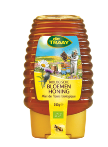 De Traay Bloemen Honing Bio Knijpfles (365 gram)