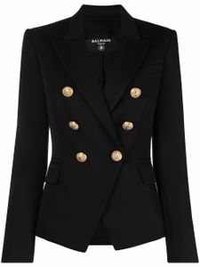 Balmain blazer à boutonnière croisée - Noir