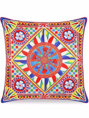 Dolce & Gabbana coussin à imprimé Carretto - Blanc