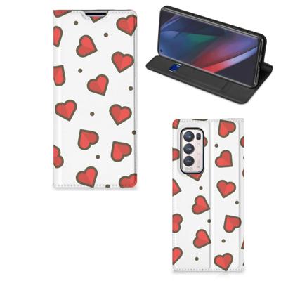 OPPO Find X3 Neo | Hoesje met Magneet | Hearts