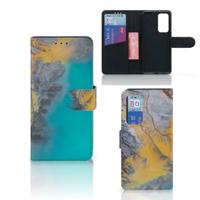 Huawei P40 | Bookcase | Marble Blue Gold