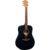 LAG Guitars Tramontane 70 T70D Black Satin akoestische westerngitaar