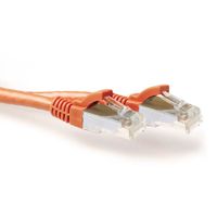 ACT Oranje 0,5 meter LSZH SFTP CAT6A patchkabel snagless met RJ45 connectoren - thumbnail