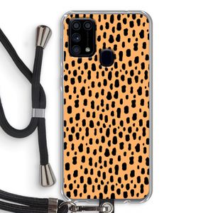 Panter: Samsung Galaxy M31 Transparant Hoesje met koord