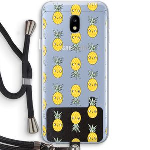 Ananas: Samsung Galaxy J3 (2017) Transparant Hoesje met koord