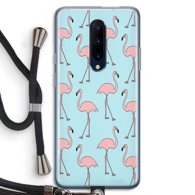 Anything Flamingoes: OnePlus 7 Pro Transparant Hoesje met koord