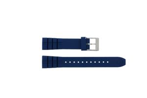 Horlogeband Seiko 5M62-0CS0 / SKA563P1 / R00F012J0 Rubber Blauw 21mm