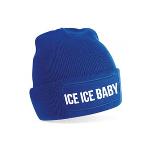 Ice ice baby muts unisex one size - blauw One size  -