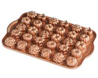 Nordic Ware Bakvorm Teacakes & Candies Bundt Koper - 30 stuks - thumbnail