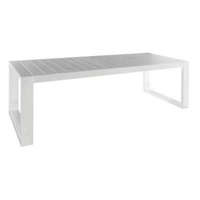 Vitoria tuintafel aluminium 240x90x75 cm wit Borek - Borek