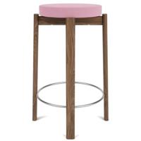 Audo Copenhagen Passage barkruk H66 walnoot Vidar Pink 0526|staal