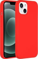 Accezz Liquid Silicone Backcover iPhone 13 Mini Telefoonhoesje Rood