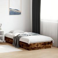 Bedframe zonder matras hout gerookt eikenkleurig 75x190 cm