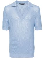 Tagliatore polo en coton à manches courtes - Bleu