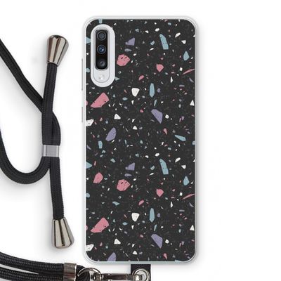 Terrazzo N°16: Samsung Galaxy A70 Transparant Hoesje met koord