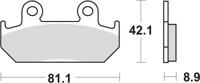 TRW remblokken "mcb 562 brake pad mcb 562 sv sintered metal