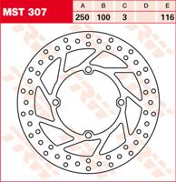 TRW Remschijf, remschijven voor de moto, MST307