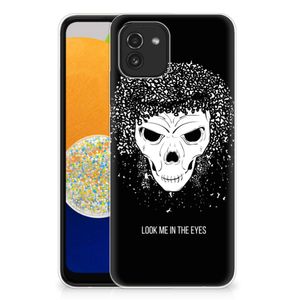 Silicone Back Case Samsung Galaxy A03 Skull Hair