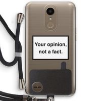 Your opinion: LG K10 (2017) Transparant Hoesje met koord