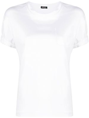 Kiton t-shirt en coton à poche poitrine - Blanc