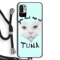 You had me at tuna: Xiaomi Redmi Note 10 5G Transparant Hoesje met koord