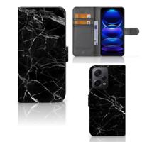Xiaomi Poco X5 Pro | Note 12 Pro 5G | Bookcase | Marmer Zwart - Origineel Cadeau Vader