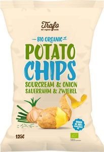 Trafo Chips sour cream & onion bio (125 gr)