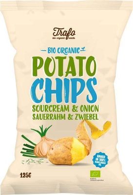 Trafo Chips sour cream & onion bio (125 gr)