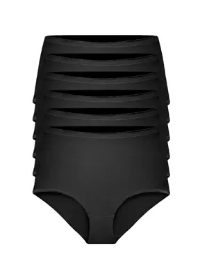 Gaubert 6-Pack Dames taille slip invisible - Onzichtbare naadloze hoge onderbroeken - Seamless