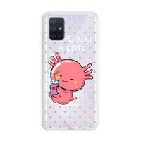 Love You A Lotl: Galaxy A71 Transparant Hoesje