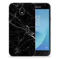 Samsung Galaxy J3 2017 | TPU | Siliconen hoesje | Marmer Zwart - Origineel Cadeau Vader