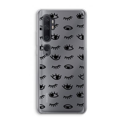 Eye pattern #2: Xiaomi Mi Note 10 Transparant Hoesje