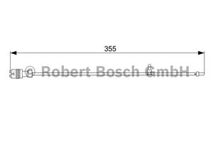 Waarschuwingscontact, remvoering-/blokslijtage Voor Links AP306