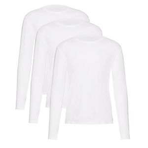 Tommy Hilfiger 3-pack T-shirts lange mouw wit