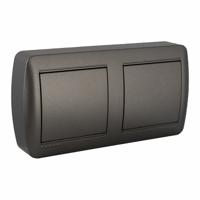 Lasdoos Solera Mural 14,8 x 7,2 x 2,8 cm Grafiet Dubbel - thumbnail