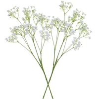 6x stuks kunstbloemen Gipskruid/Gypsophila takken wit 70 cm - thumbnail