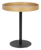 ZILT Ronde Bijzettafel 'Andreanna' 40cm, kleur Eiken