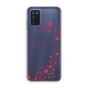 Kusjes: Samsung Galaxy A03s Transparant Hoesje