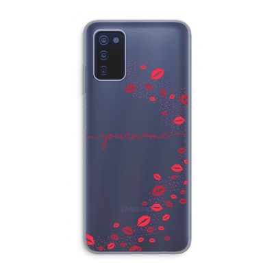 Kusjes: Samsung Galaxy A03s Transparant Hoesje