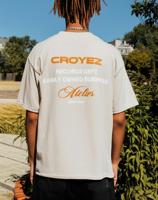 Croyez Homme Records T-shirt Cr2-ss25-25 Print T-shirts 093 Stone